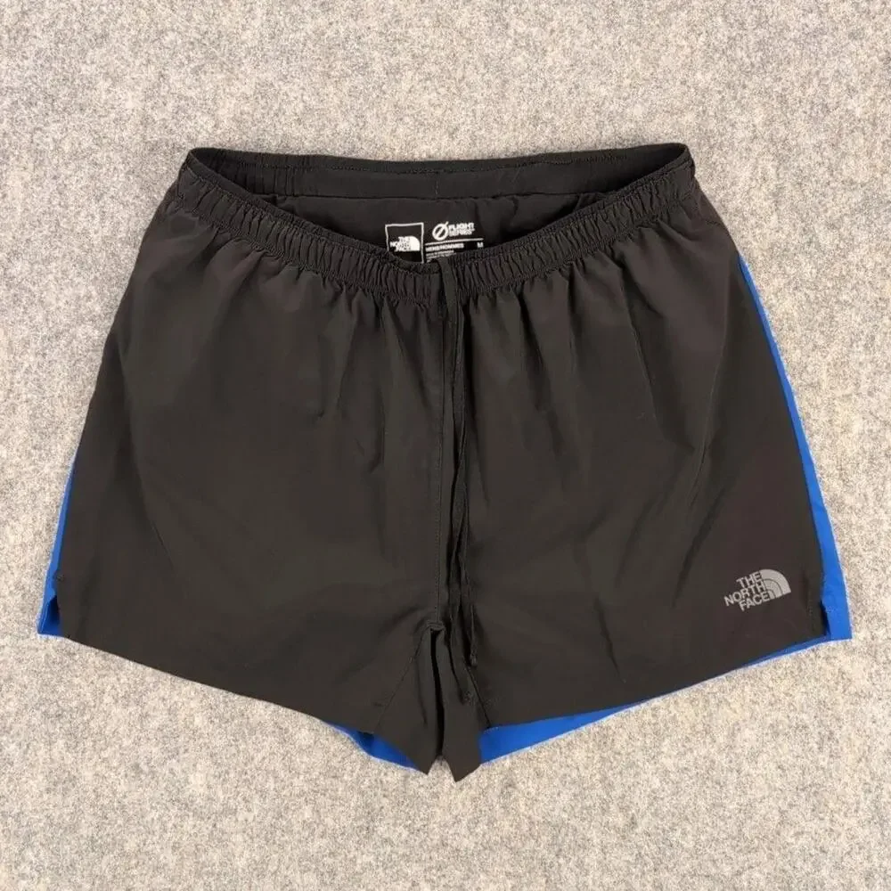 The North Face Shorts Mens Medium Black Colorblock Flight Series Running Lined